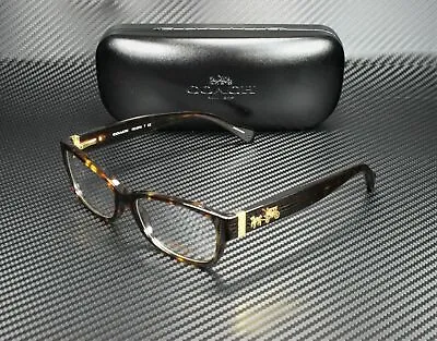 COACH HC6078 5120 Dark Tortoise Rectangle Women's 52 Mm Eyeglasses • $88.29