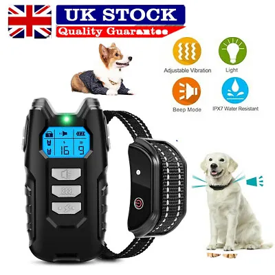 £21.99 • Buy Electric Pet Dog Training Collar Shock Anti-Bark Electronic Remote Rechargeable