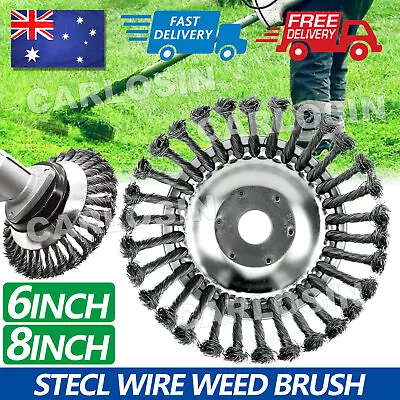 6/8inch Steel Wire Trimmer Head Grass Brush Cutter For Lawnmower Whipper Snipper • $10.95