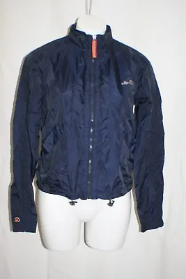 Ellesse Full Zip Windbreaker Track Jacket Size S Unisex Blue Pockets Tennis • $34.77