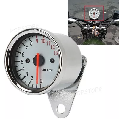 Motorcycle LED Backlit Tachometer For Yamaha Kawasaki Harley Custom Honda Suzuki • $22.68