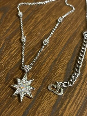Christian Dior Necklace Vintage Crystal Pendant • £115