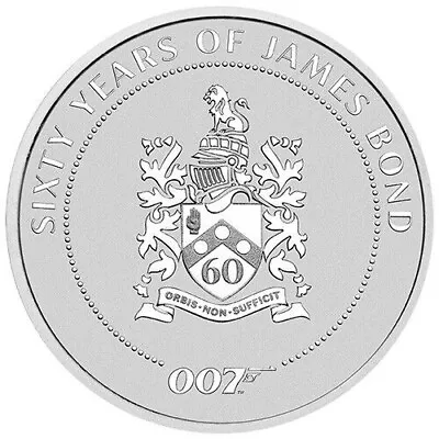 $39.05 • Buy 2022 1 Oz Silver James Bond Family Crest Coin BU Perth Mint
