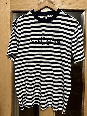 Guess ASAP A$AP Rocky Striped T Shirt White And Navy - Small S • £30