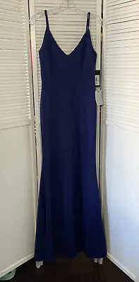 Lulu’s Womens Dress Sz S Navy Mermaid Scoop Back Maxi Bridesmaid Formal Prom NWT • £38.51