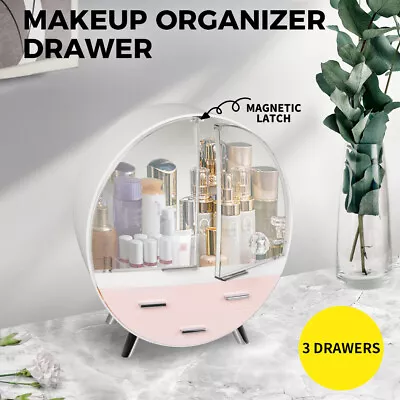 Makeup Organizer Drawers Cosmetic Carry Case Storage Jewellery Box Holder Stand~ • $37.04
