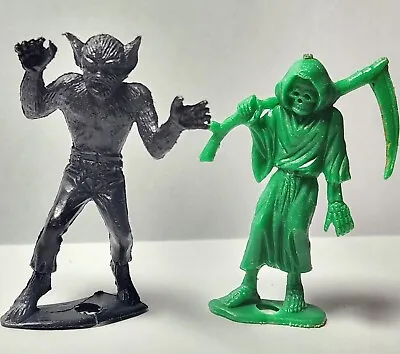 Vintage 1960s MPC Frito Lay Monsters Figures Werewolf & Grim Reaper 2.5  VGC • $39.99