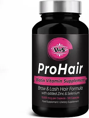 Biotin Hair Growth Capsules Eye Lashes Brows Supplement Treatment For Men Women • £10.99