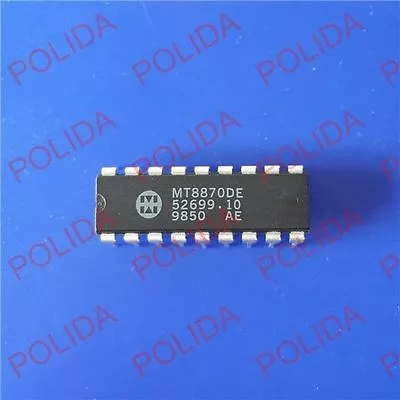 10pcs Dtmf Decoder Receiver Ic Mitel Dip-18 Mt8870de • $4.50