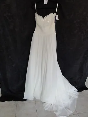 New Pozzoni Hs74  Wedding Dress. ( Size 14 ) ( Ivory ) Rrp $2999 • $230