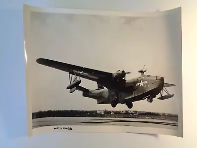 PHOTO:  MARTIN PBM-5  MARINER   FLYING BOAT SUBMARINE ATTACK-BOMBER. CWWII ERA. • $15