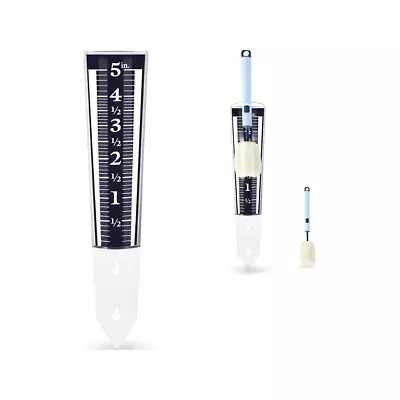 5-Inch Capacity Outdoor Rain Gauge With Tube Brush • $9.99