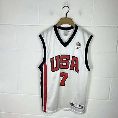 £49.95 • Buy Vintage Reebok Team USA Olympic Basketball Jersey Mens Medium #7 O’neal Shaq