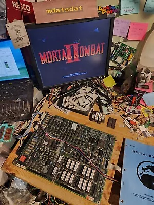 Mortal Kombat 2 Pcb Jamma Arcade Main Board Only Rev 3.1 Working!!!! Midway  • $375