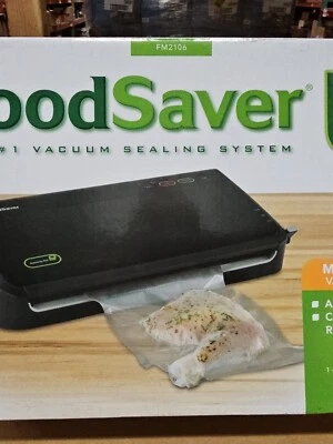 $45.99 • Buy FoodSaver Manual Vacuum System Food Preservation With Built In Cutter FM2106