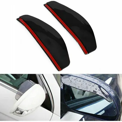 2Pcs Car Rear View Wing Mirror Rain Board Guard Eyebrow Sun Shade Shield Durable • £2.59