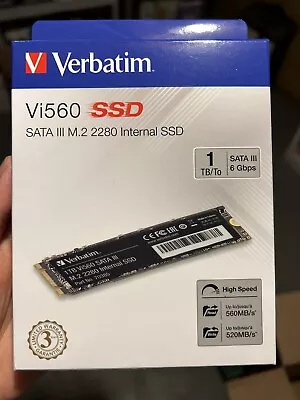 Verbatim Vi560 1 TB Solid State Drive - M.2 2280 Internal - SATA [SATA/600] • $49.99