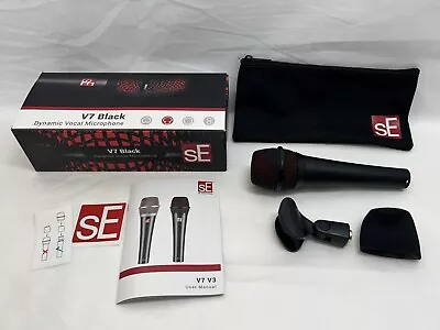 SE Electronics V7 Dynamic Vocal Microphone - Black - Lightly Used - Complete • $69.99