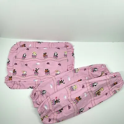 Owen Pink Baby Pillow Shams With Zebras Rabbits Dogs & Cats In Coaster Carts  • $7.88