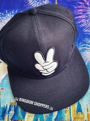 2023 Disney Parks Mickey Mouse Icon Peace Sign Hand Baseball Cap Hat NEW • $49.95