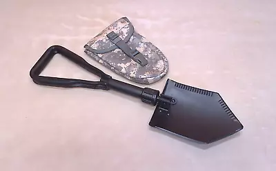 US Military Issue Entrenching Tool E-Tool Shovel W/ Army ACU Camo Pouch Carrier • $49.99