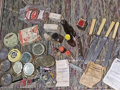 Junk Kitchen Draw/ Curios Lot Of Antique / Retro Kitchen Items  Genuine Find! • $43.56