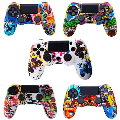 £4.95 • Buy Graffiti Silicone PS4 Controller Cover/Skin Protective Rubber Grip PlayStation 4