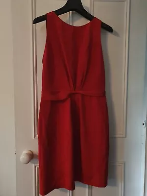 Tara Jarmon Red Silk Dress Size 40 • £24.90