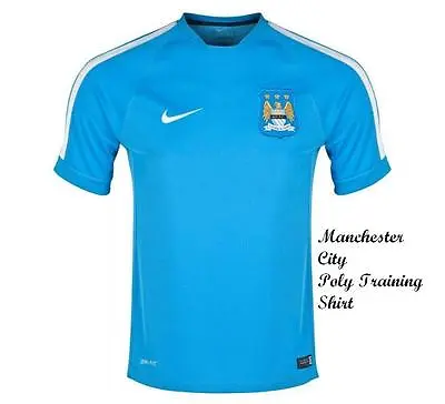 Manchester City Nike Poly Training Shirt Tags/packet Large Boys(30/32)) • £13.99