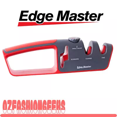 $27.28 • Buy EDGE MASTER Adjustable Angle 2 Stage Knife & Scissor Sharpener 00700 PI