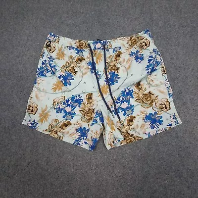 Ksubi Shorts Mens Medium Blue Floral Summer Beach Casual Lightweight Size M • $44.88