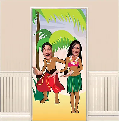 £5.89 • Buy Hawaiian Luau Hula Dancers Party Selfie Photo Door Prop Decoration