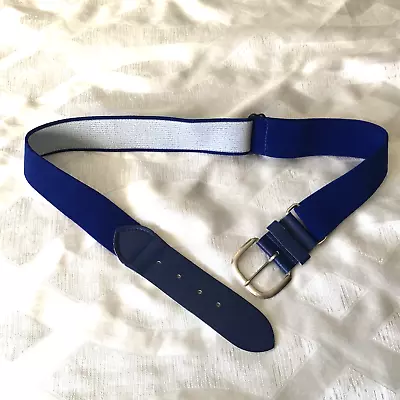 Adult Youth Baseball Elastic Belt Royal Blue Adjustable Softball 45  X 1.5  • $7.99