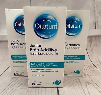 £10.99 • Buy *NEW* 3x150ml Oilatum Junior Bath Additive Soothing Bath Treatment For Eczema