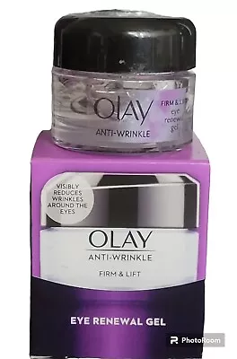 Olay Anti-Wrinkle Firm & Lift Eye Renewal Gel 15ml Boxed NEW • £11.89