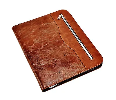 A4 Soft Touch  Professional Portfolio Folder With Calculator & Pad- Brown CL-512 • £12.49