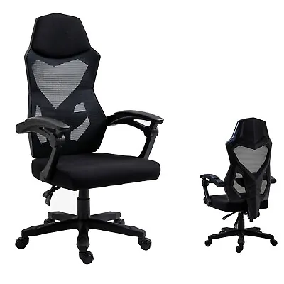 $158 • Buy Ergonomic Office Chair Mesh Footrest Recliner For Work Gaming Study White Black