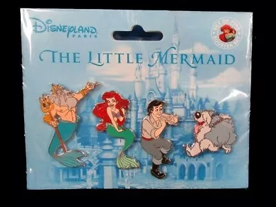 Disney Pin DLP - Little Mermaid Booster Set - King Triton Eric Ariel And Max • $16.95