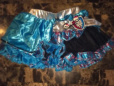 GIRLS MONSTER HIGH BLACK & BLUE PETTI SKIRT TUTU COSTUME DRESS. One Size • $15