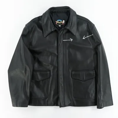 VTG Cooper Type A-2 Goatskin Leather Men's Sz. XL Air Force Flight Bomber Jacket • $119.96