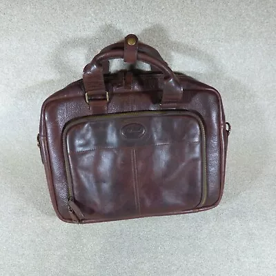 Ashwood Mens Briefcase Laptop Work Style Carry Bag - Brown Leather • £35