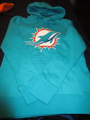 Nwt Nfl Mens  Miami Dolphins Hoodie Hooded Sweatshirt Dolphin Blue 4x • $25.19