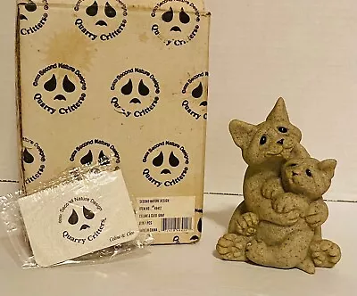 Vintage Quarry Critters Second Nature Design  Celine And Cleo Cats Figurine New • $17.41