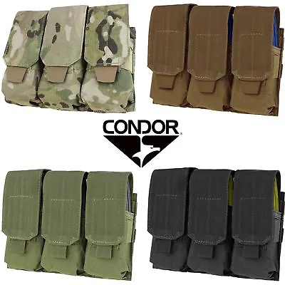 Condor MA58 Modular MOLLE PALS Triple 5.56/.223 Tactical Magazine Flap Pouch • $22.95