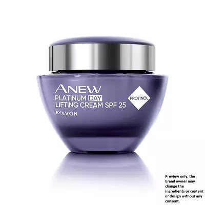 Avon Anew Platinum SPF 25 Day Lifting Cream - 1.7 Fl Oz / 50 Ml * SEALED * NEW * • $19.75