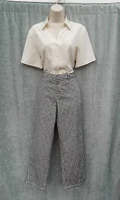 £6.99 • Buy Cropped Gingham Trousers,rockabilly,50s,60s,70s,80s Vintage Style,gap,size 12-14
