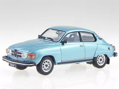 Saab 96 V4 1980 Lightblue Metallic Diecast Model Car 3898021 Atlas 1:43 • $61.90