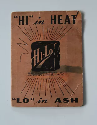 Vintage Sewing Kit  Hi-Lo  Coal Laeng's Coal Yard Crestline Ohio • $10