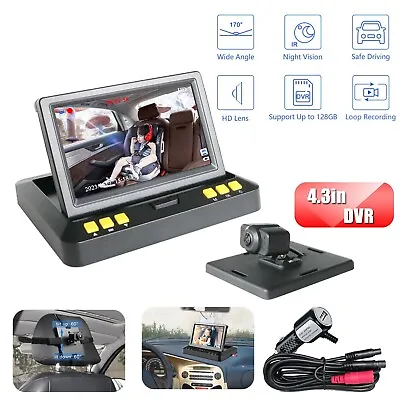 Baby Monitor Car Mirror HD Camera KitView Infant In Rear Facing Seat 4.3  System • £42.89