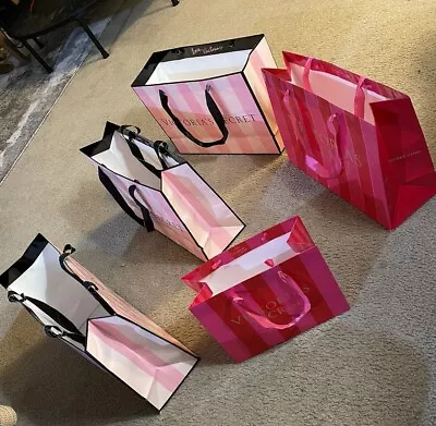 Victoria’s Secret Paper Bags Empty Gift Bags Pre Owned Large Bags + Small Bags • $15